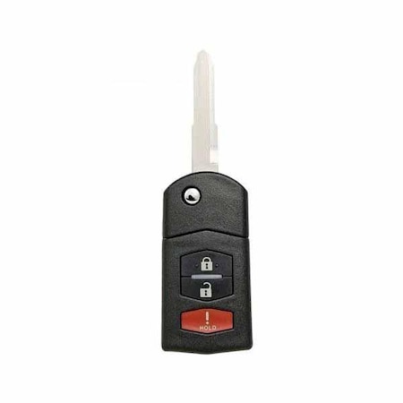 Keyless Factory KeylessFactory:Remote Flip Keys:Mazda 3 Button Remote Flip Key RK-MZ-SKE-3